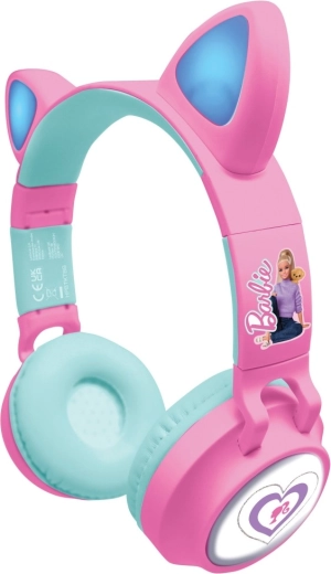 Draadloze Lexibook Barbie-koptelefoon met kattenoortjes en lichteffecten