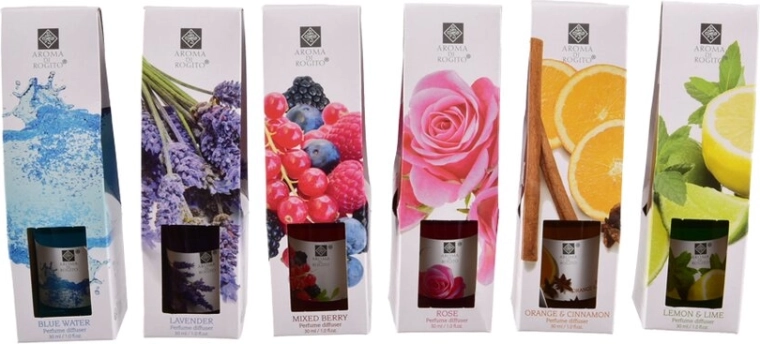 Aroma-diffuser voor interieur 30 ml – mix van 6 varianten