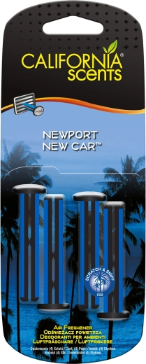 Geurstaafjes voor ventilatierooster California Scents Newport New Car, 4 stuks