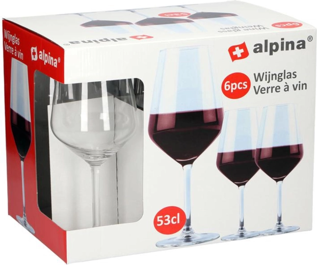 Rodewijnglazen Alpina 530 ml (6 stuks)