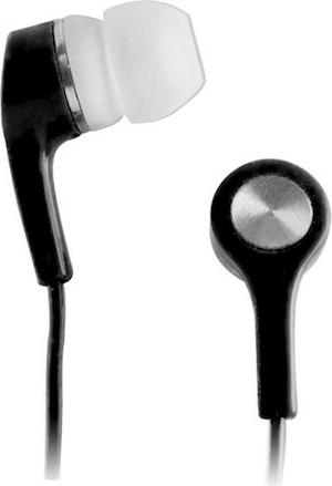 Setty in-ear stereokoptelefoon 3,5 mm, zwart, kabel 1 m