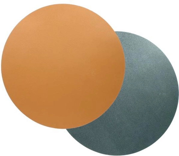 Tweekleurige placemat TORO 38 cm bruin/zwart