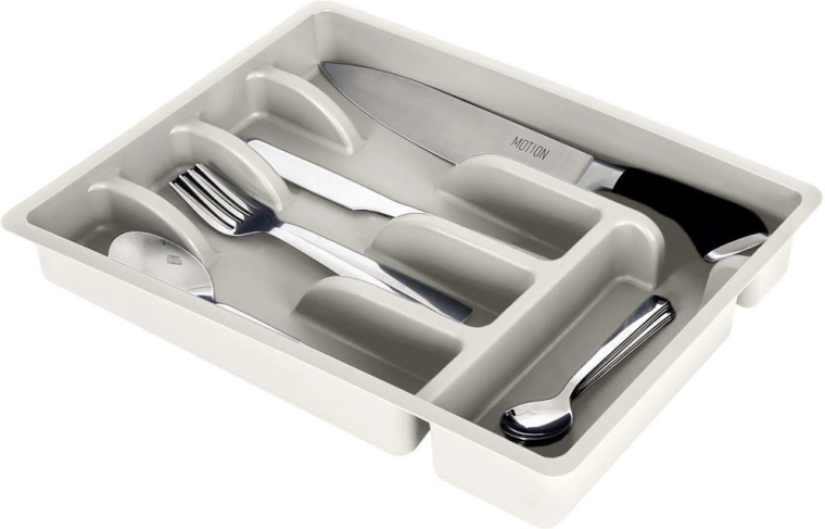 Besteklade-inzet grijs 36 × 25,5 cm