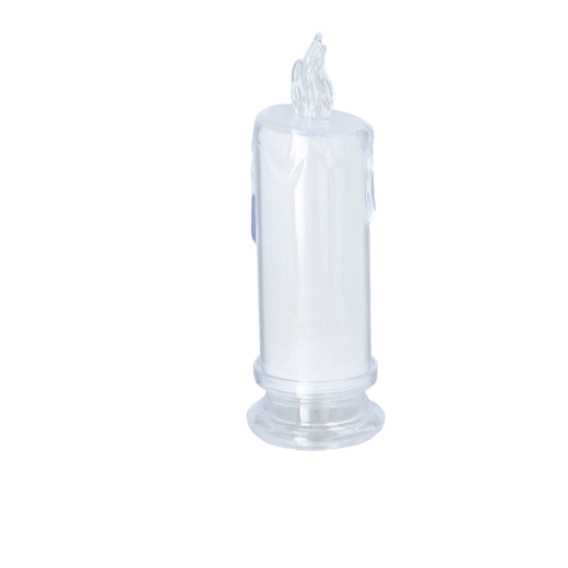 LED-kaars 6,3 × 18 cm halftransparant met constante vlam