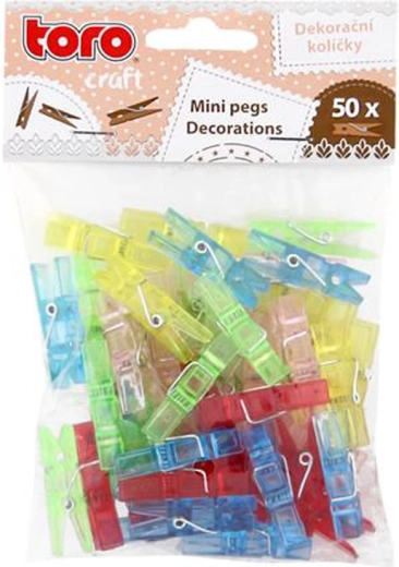 TORO kunststof mini-wasknijpers 50 stuks