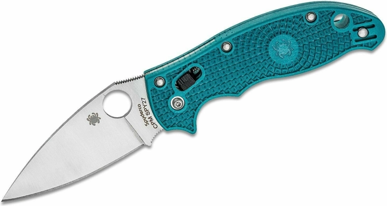 Vouwmes Spyderco Manix 2 Lightweight Mineral Blue CPM SPY27, stonewash, FRCP