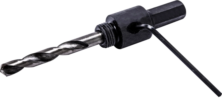 Aandrijfas voor bimetalen gatenzagen 14–30 mm met centreerboor