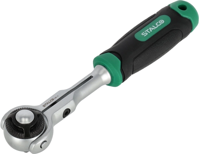 Ratelsleutel 1/4" met omkeerhendel STALCO