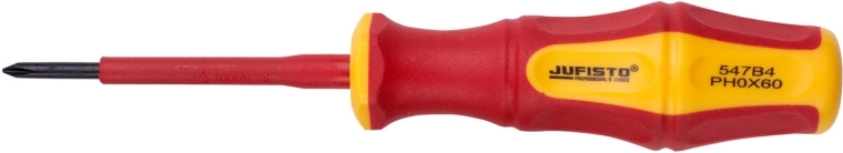 Geïsoleerde kruiskopschroevendraaier PH0 3×60 mm