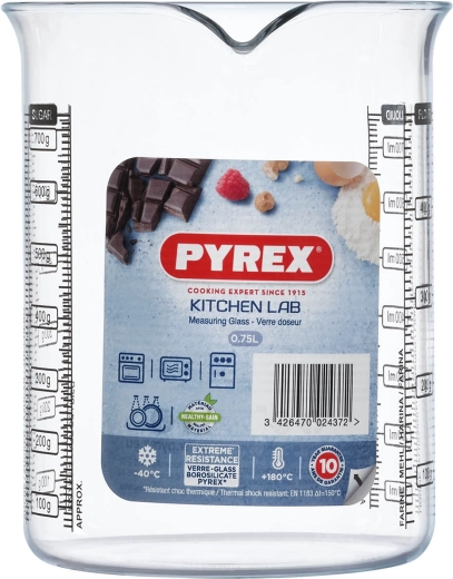 Glazen maatbeker PYREX 0,75 l
