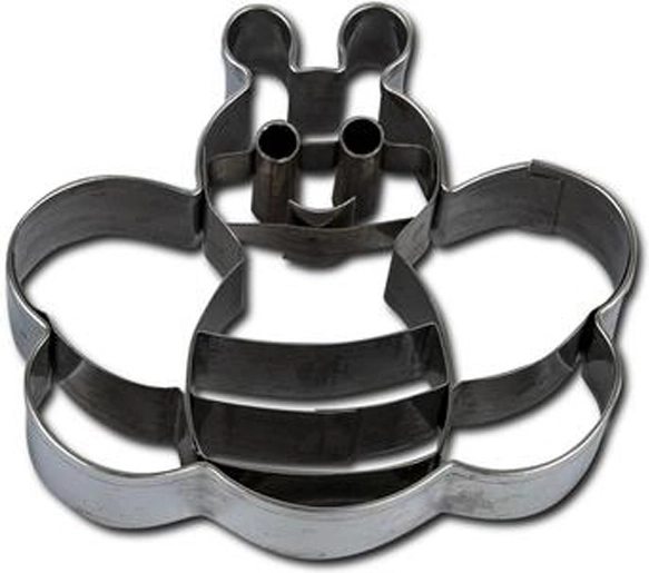 Koekjesvorm – bij, 7–8 cm, zilverkleurig