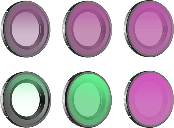 Set van 6 Sunnylife-filters voor DJI Osmo Nano – 1/4 Black Mist, CPL, ND8, ND16, ND32, ND64