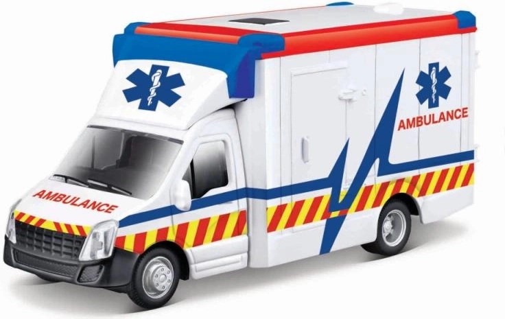 Ambulance met brancard Bburago 1:43