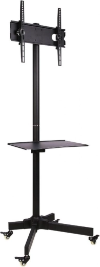 Mobiele standaard voor LCD/LED 23-55 inch met plank, zwart