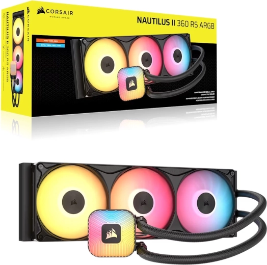 Vloeistofkoeler voor processor Nautilus II 360 RS ARGB 360 mm