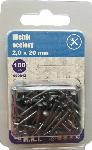 Stalen spijkers 20 × 2,0 mm (100 stuks)