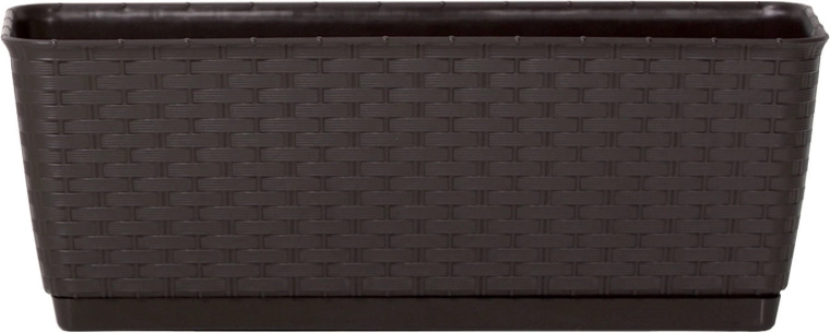 Balkonbak met schotel Ratolla P 49,2 cm umbra