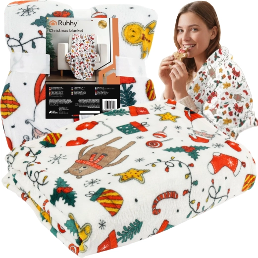 Kerstdeken en bedsprei Ruhhy 150 × 200 cm - 1 stuk
