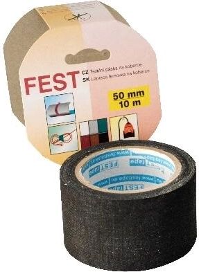 Textiele tapijttape 50 mm × 10 m FEST TAPE, mix kleuren