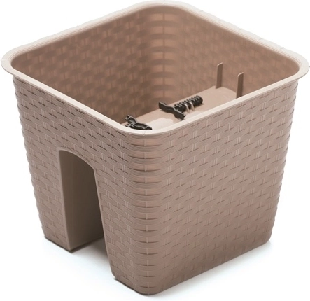 Hangende balkonbloempot Ratolla 28 cm – mocca