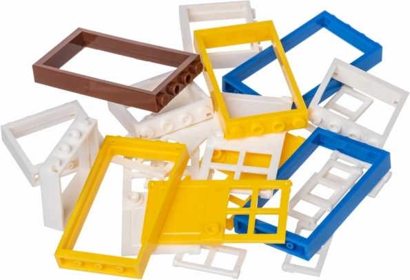 L-W Toys creatieve set met kleurrijke ramen en deuren