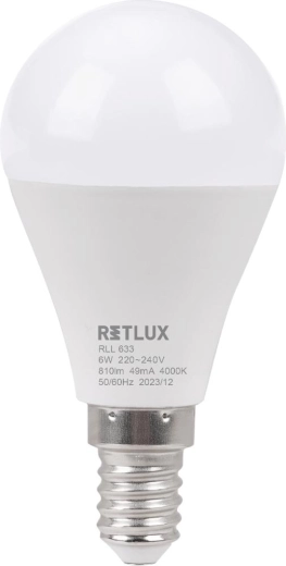 Retlux LED-lamp mini globe E14 6 W 4000 K