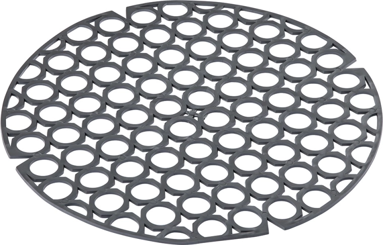 Elastisch rond gootsteenrooster voor de spoelbak 27,5 cm zwart