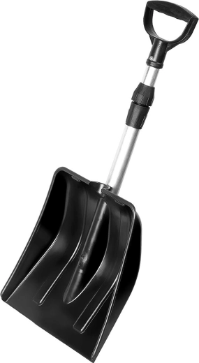 Sneeuwschuiver YETI met ergonomische handgreep en telescopische aluminium steel 31 × 34,5 cm