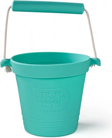 Siliconen strandemmertje BIGJIGS TOYS – turquoise