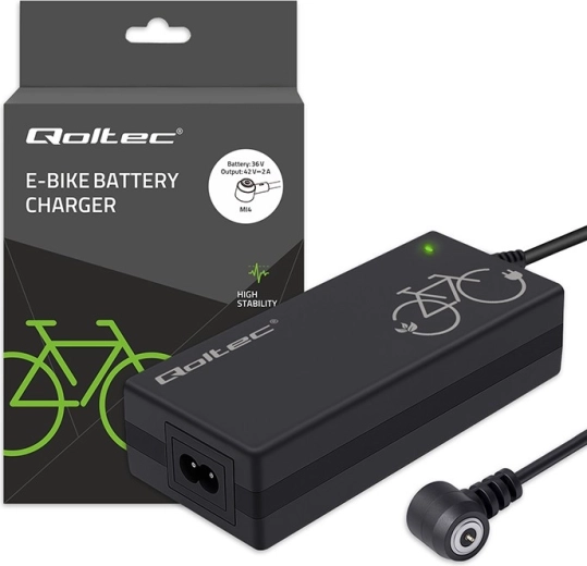 Lader voor e-bike 36 V (42 V / 2 A) met magnetische Mi4-connector + voedingskabel