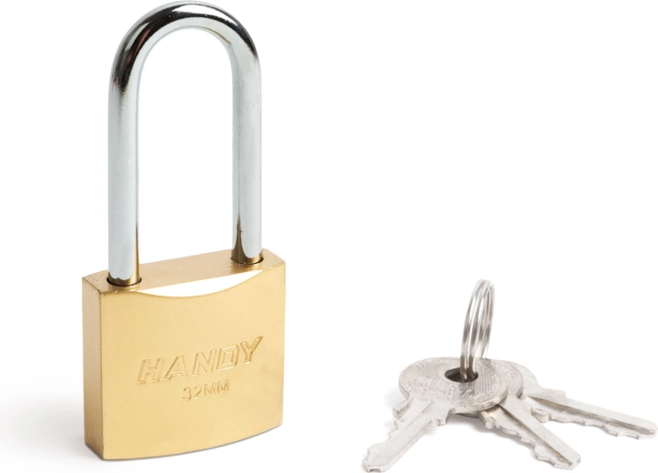Lang hangslot 32 mm met beugel van 5 mm