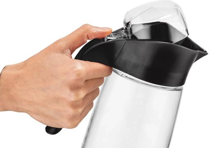 Glazen kan met deksel QLUX 1,6 l