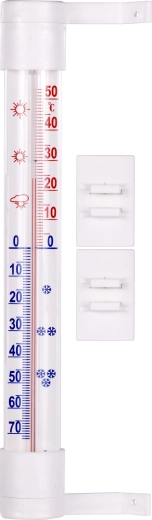Buitenthermometer met zelfklevende montage 28 × 230 mm