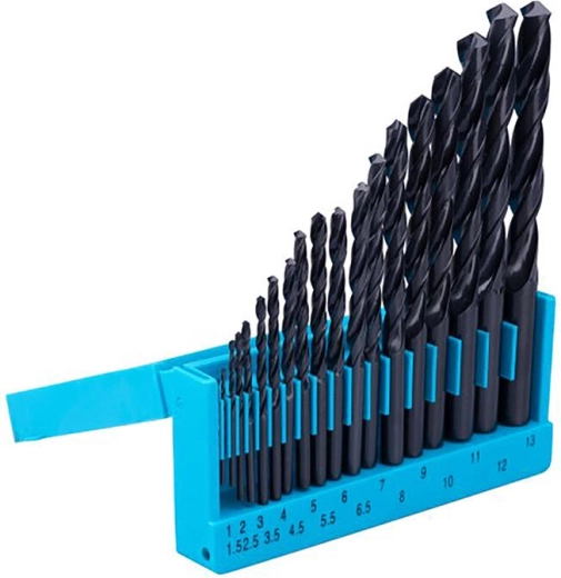 Set HSS-metaalboren 1,0–13,0 mm, 19-delig