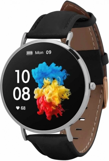 GARETT Verona dames smartwatch zilver‑zwart met AMOLED