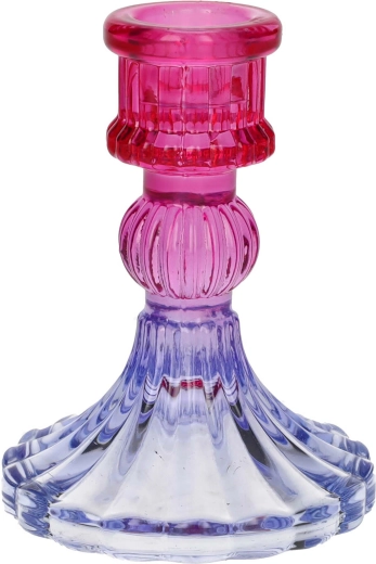 Kandelaar Lior roze‑paars 4,8 × 15 cm