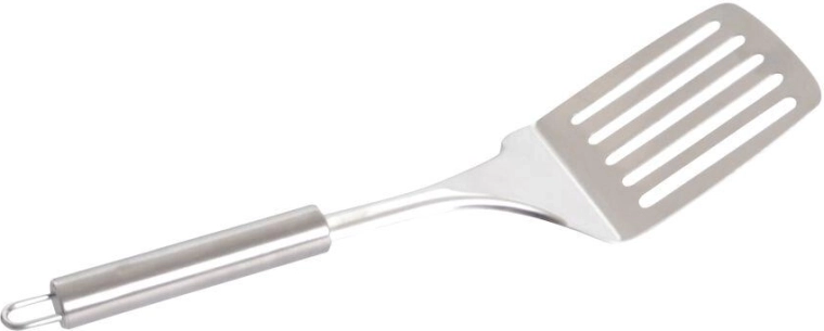 RVS geperforeerde spatel 33,5 cm met ophangoog