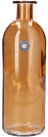 Glazen vaas Wallflower fles 20,5 cm terra