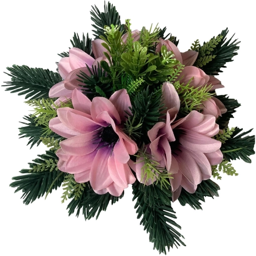 Ikebana-decoratie met gerbera’s, diameter 28 cm