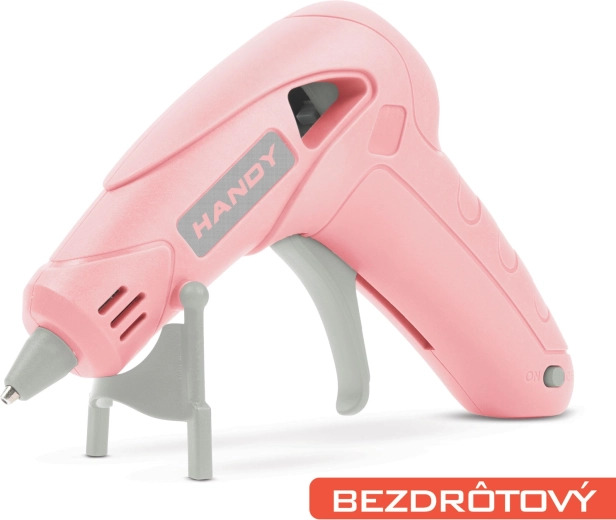 Draadloos lijmpistool met accu, USB-C, 10 W, roze