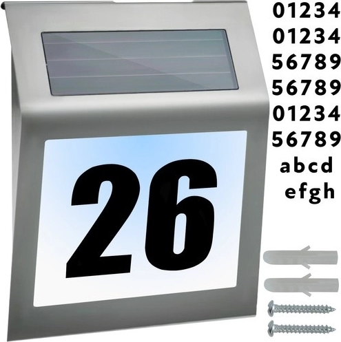 Zonnig huisnummer licht