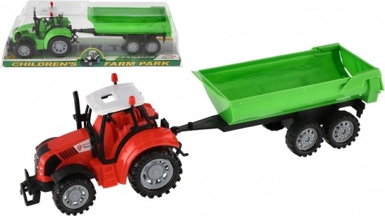 Tractor met aanhanger voor kinderen