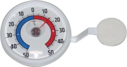 Ronde raamthermometer 7 cm zelfklevend