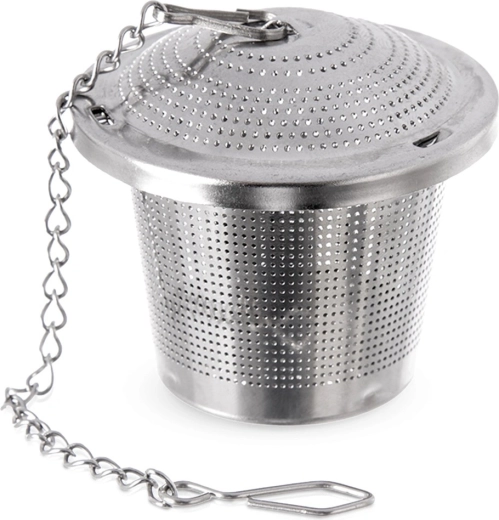 RVS theefilter met kettinkje 4,5 cm