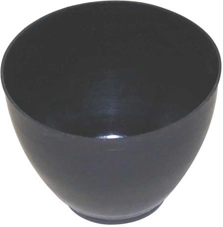 Kegelvormige gipskom van plastic en rubber