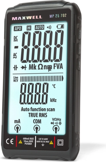 Automatische digitale multimeter met 4,2" TFT-display en USB-C-opladen