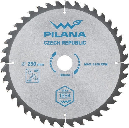 Cirkelzaagblad PILANA SK 5255 WZ 250 mm, 40 tanden