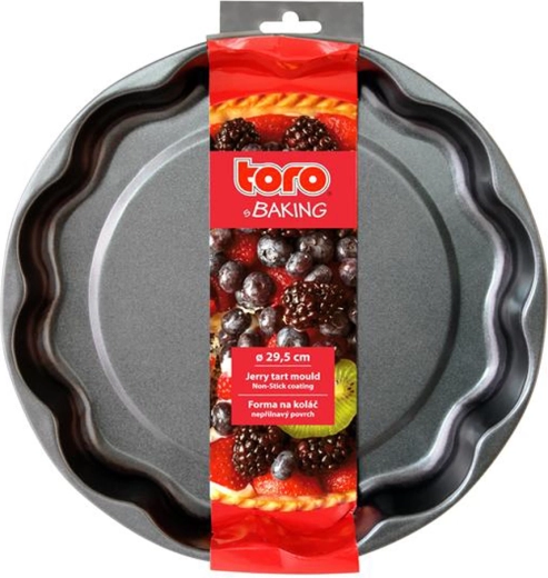 Taartvorm 29 cm van koolstofstaal met antiaanbaklaag