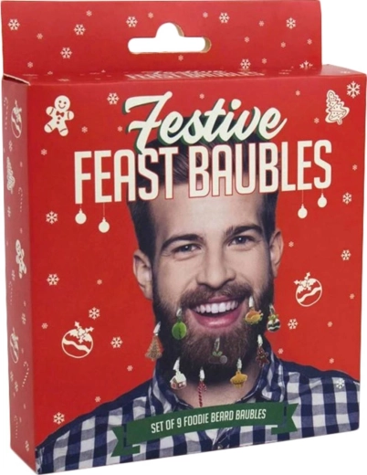 Gift Republic kerstversiering voor in de baard – set van 9 stuks