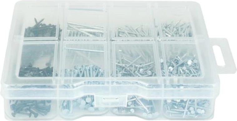 Set gegalvaniseerde spijkers 1125 stuks